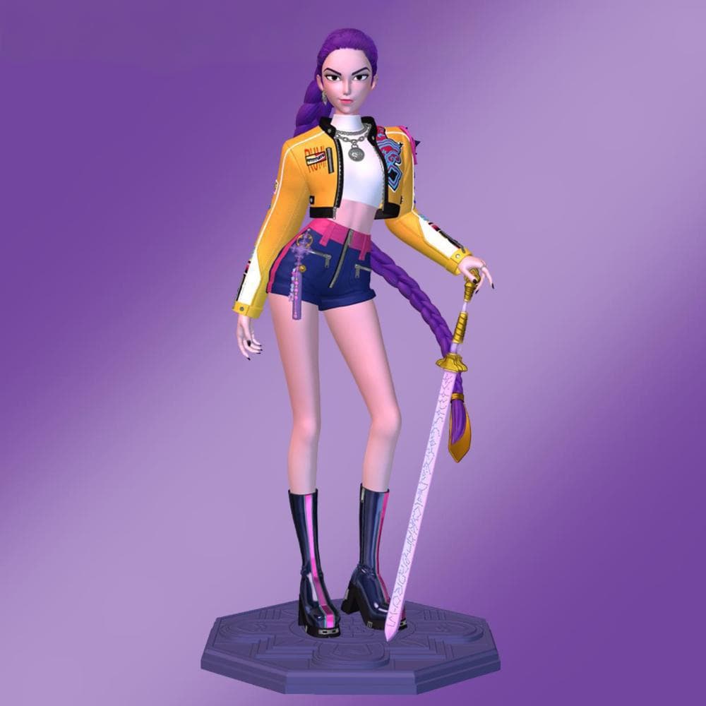 KPOP Demon Hunters Resin Craft Figurine Korean Wave K-POP: Demon Hunters Film & TV Merchandise