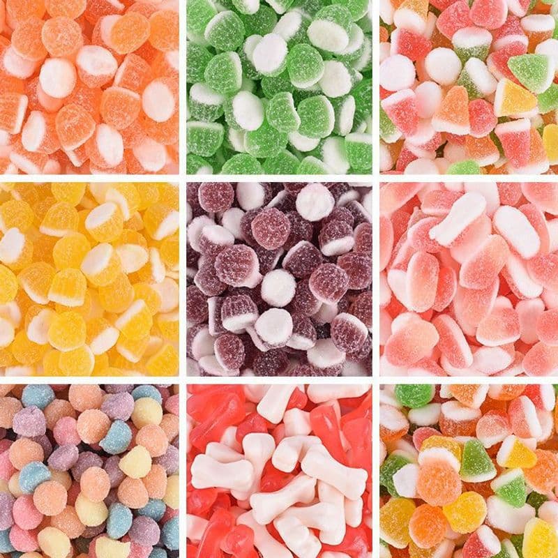 Gummy Candy Mix Large Bag QQ Candy Sour Sugar Mixed Fruit Juice Soft Candy Kids Candy Snacks Bulk for Stall