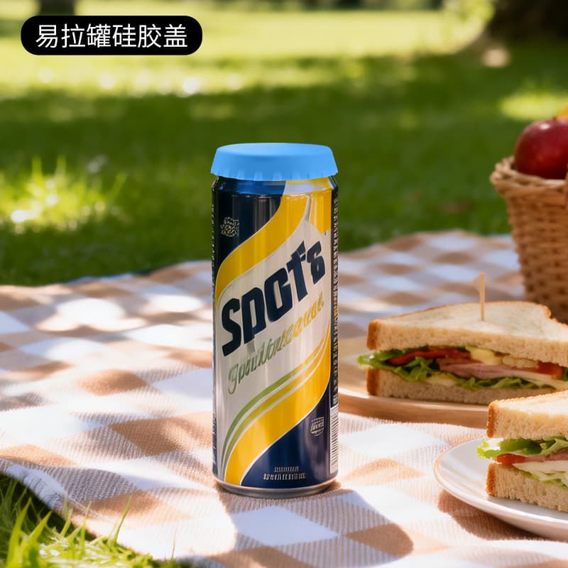 New Cross-border Silicone Bottle Cap Food-grade Silicone Sealed Easy-open Can Lid Beer Bottle Cap Cola Bottle Cap