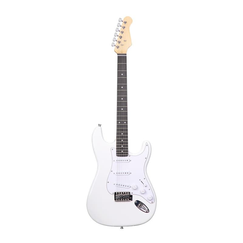 39-Inch ST Electric Guitar Series Kit Professional Grade for Adults Beginners Entry-Level Wholesale Full Set Glossy White