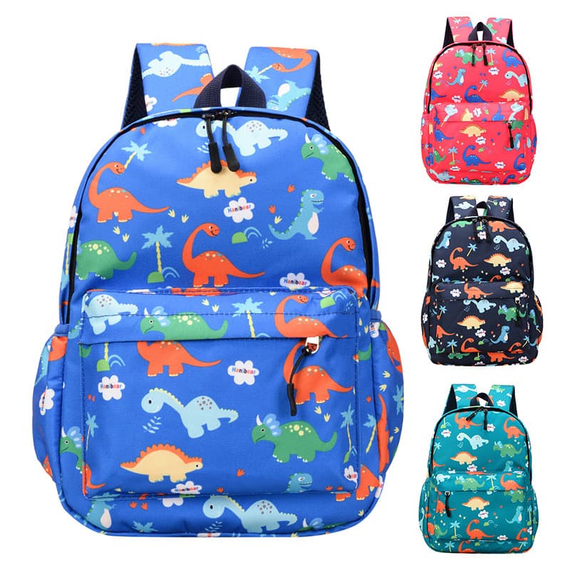 Cross-border popular children's animal dinosaur schoolbag boys and girls kindergarten cartoon backpack travel snack bag