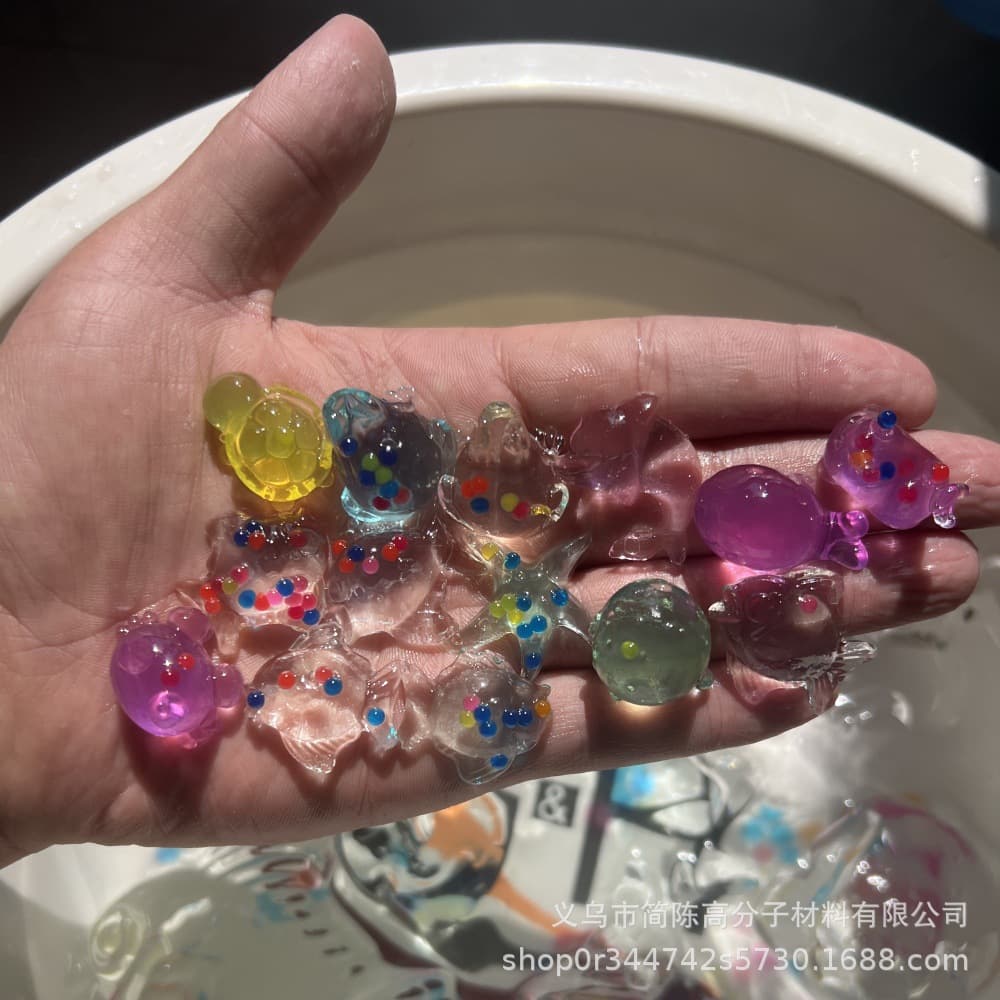 New Water Beads That Grow and Hatch Eggs Cartoon Shape Water Expanding Beads Water Baby Water Elf Crystal