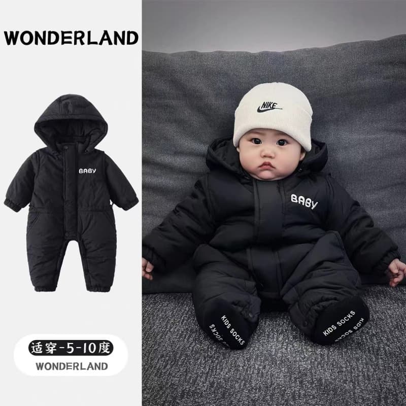 Baby Romper Fall Winter New Style Boy Workwear Outwear Toddler Cotton Padded Jacket