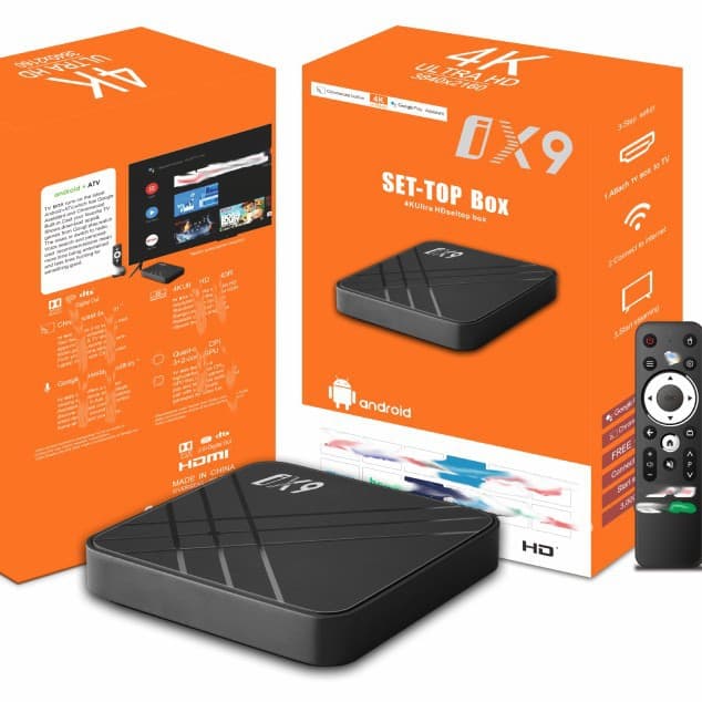 Factory Price Set-Top Box Android 14 WiFi 6 4K Dual-Band HD Player TV Box
