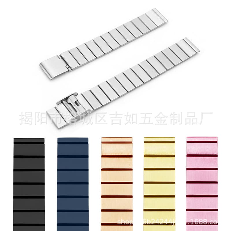 Compatible with Apple Watch 8 Bamboo Segment Watch Band iWatch Slim Waist 14mm Stainless Steel Hollow Band
