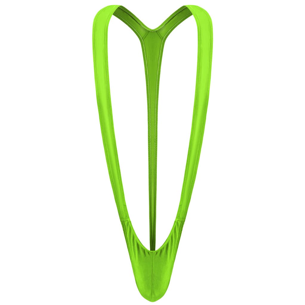 Tzy161 Men's Sexy Underwear V-Shape Bodysuit Tight Jumpsuit Green Factory Wholesale E498