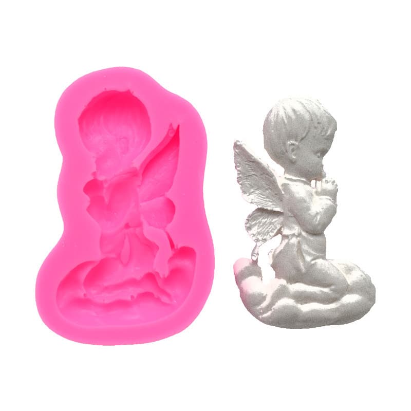 DIY Baby Sleeping Silicone Mold Cute Doll Plaster Ornament Handmade Soap Aromatherapy Molding Mold In Stock