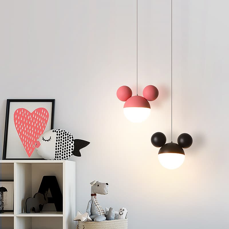 Cartoon bedside chandelier creative cute simple warm romantic girl girl children's bedroom room chandelier