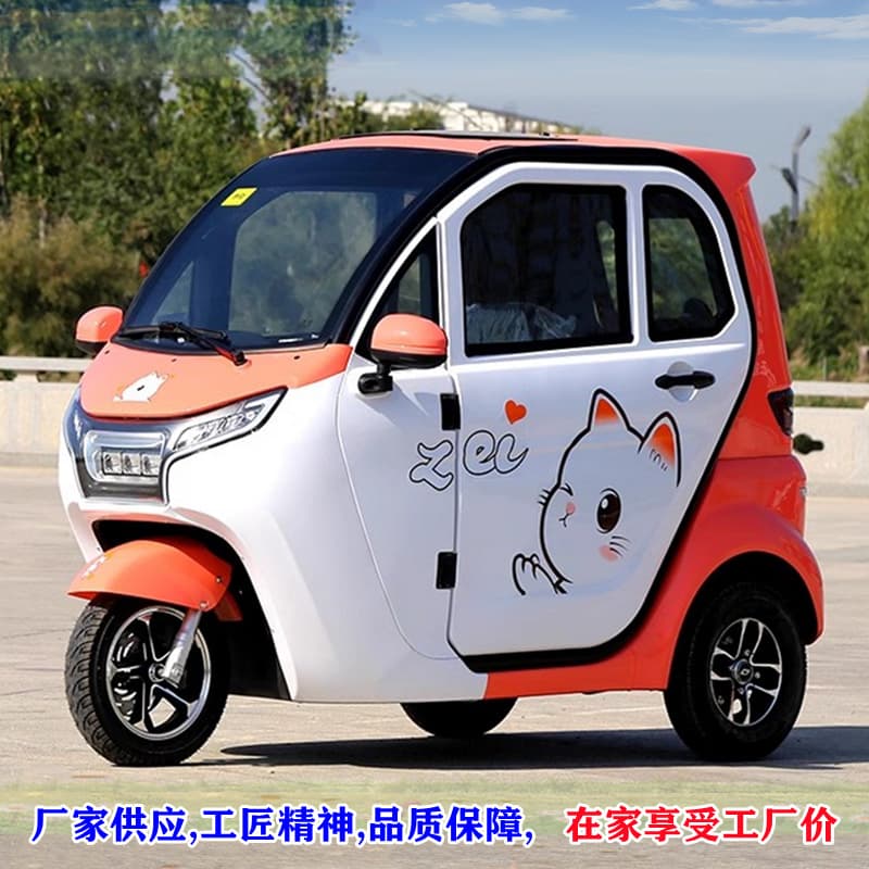 New Energy Cross-border Manufacturer Supply Passenger Commuter Car Enclosed Home Commuter Pick-up Kids Adult Electric Vehicle