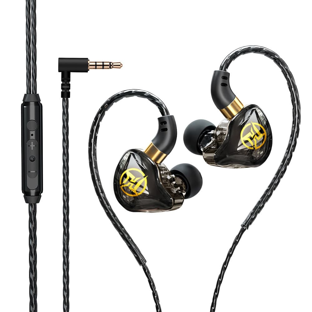 Sports Gaming Earphones Type-C Wired In-Ear with Mic HiFi Sound for Streaming KTV E-Sports