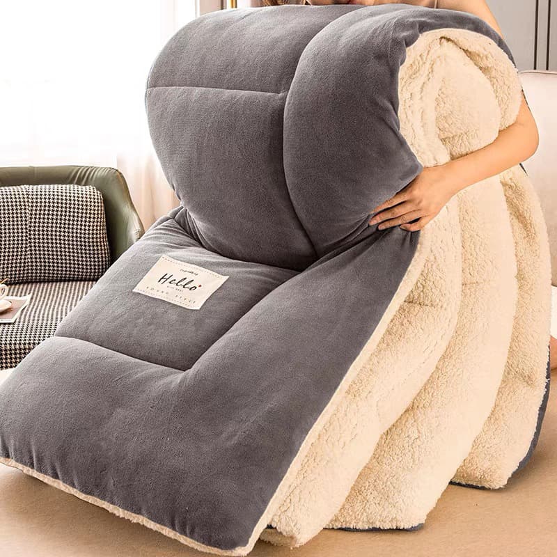 Thickened Warm Winter Lambswool Quilt Cotton Quilt For Dormitory Single Student Winter Bedding Core
