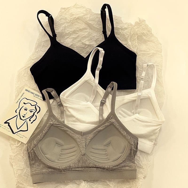 Girls' Bra Bustier One-Piece Wireless Bra, Student Push-Up Bra for Developing Bust, Camisole Women's New Style