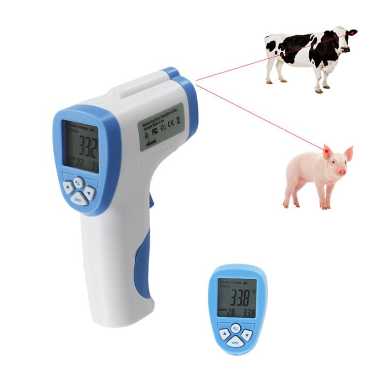 Pet Thermometer for Measuring Temperature of Pigs, Horses, Cows, Sheep, Dogs, and Other Animals Non-Contact Infrared Thermometer