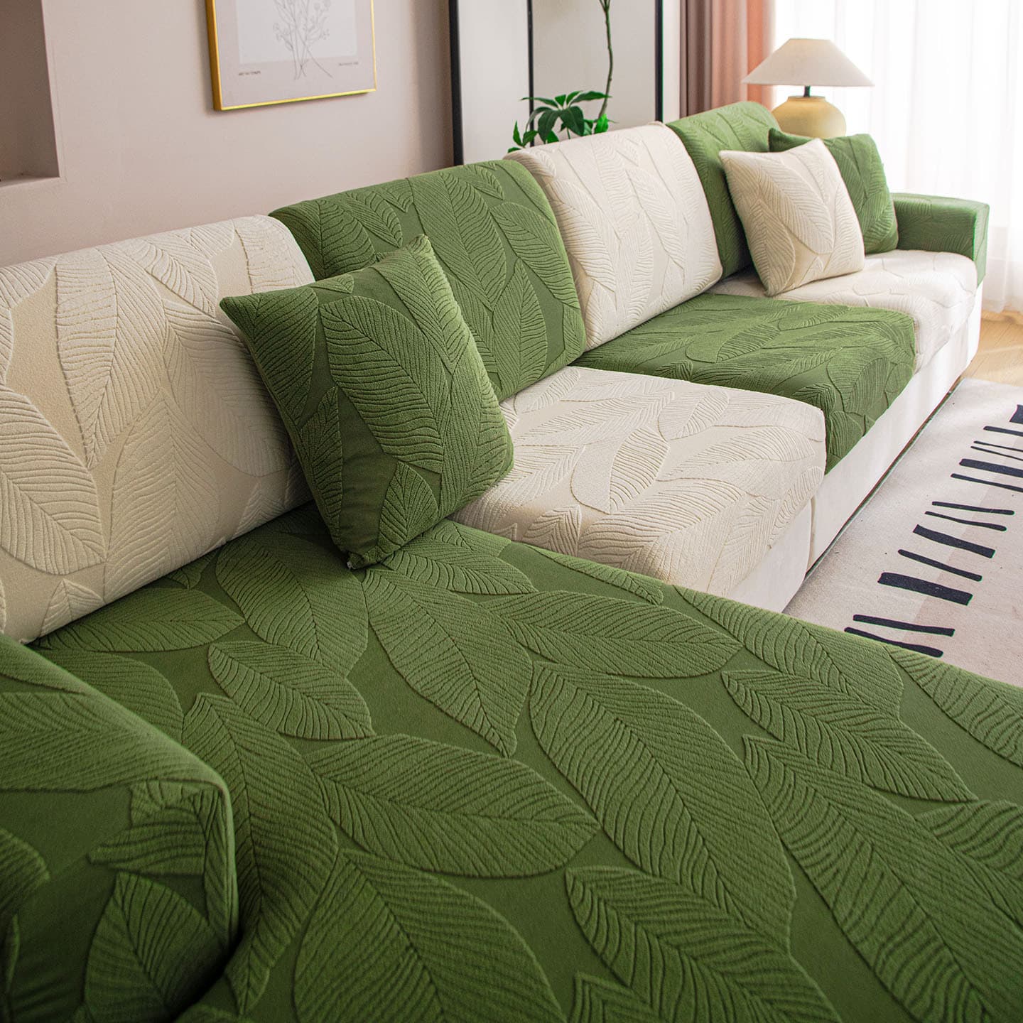 2026 New Lightweight Jacquard Flannel Sofa Cover Universal Fit Four-Season Waterproof Cushion Cover Cross-Border
