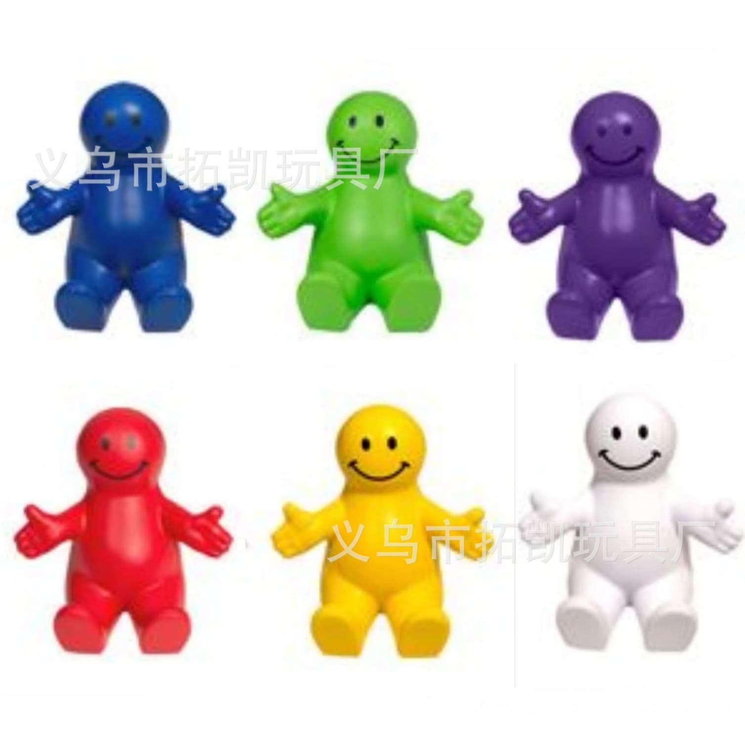 PU Foam Figure Phone Stand, Smiley Face Phone Holder, PU Cartoon Character Phone Holder