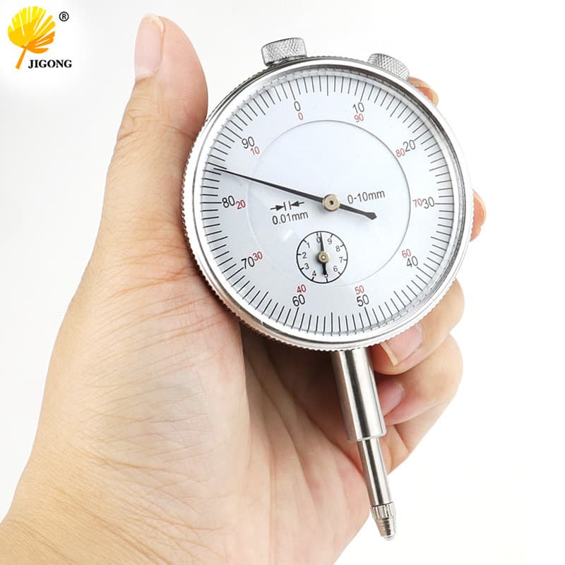 Mechanical Dial Indicator with 0.01mm Accuracy, 0-10mm Pointer Dial Calibration Gauge