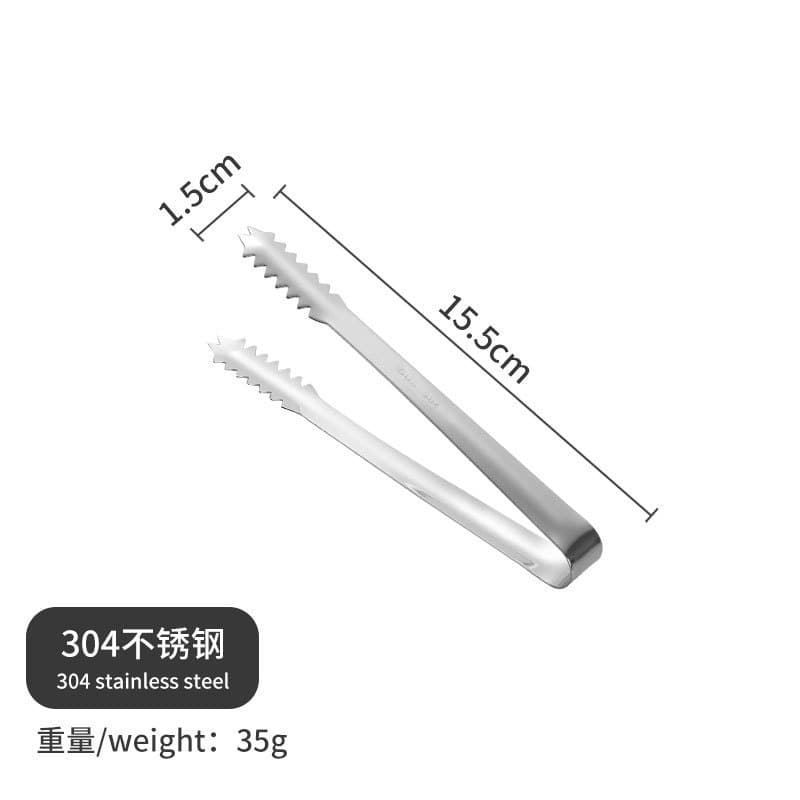 304 Stainless Steel Ice Tongs, Thickened Bar Ktv Ice Cube Clips, Kitchen Food Clips, Towel Clips, Food Clips, Sugar Cube Clips