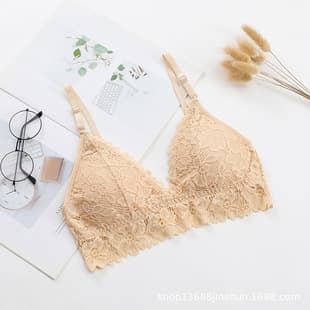 Custom Lace Trim Tube Top Teen Basic Multi-Way Bra Top with Pads Set Single Piece