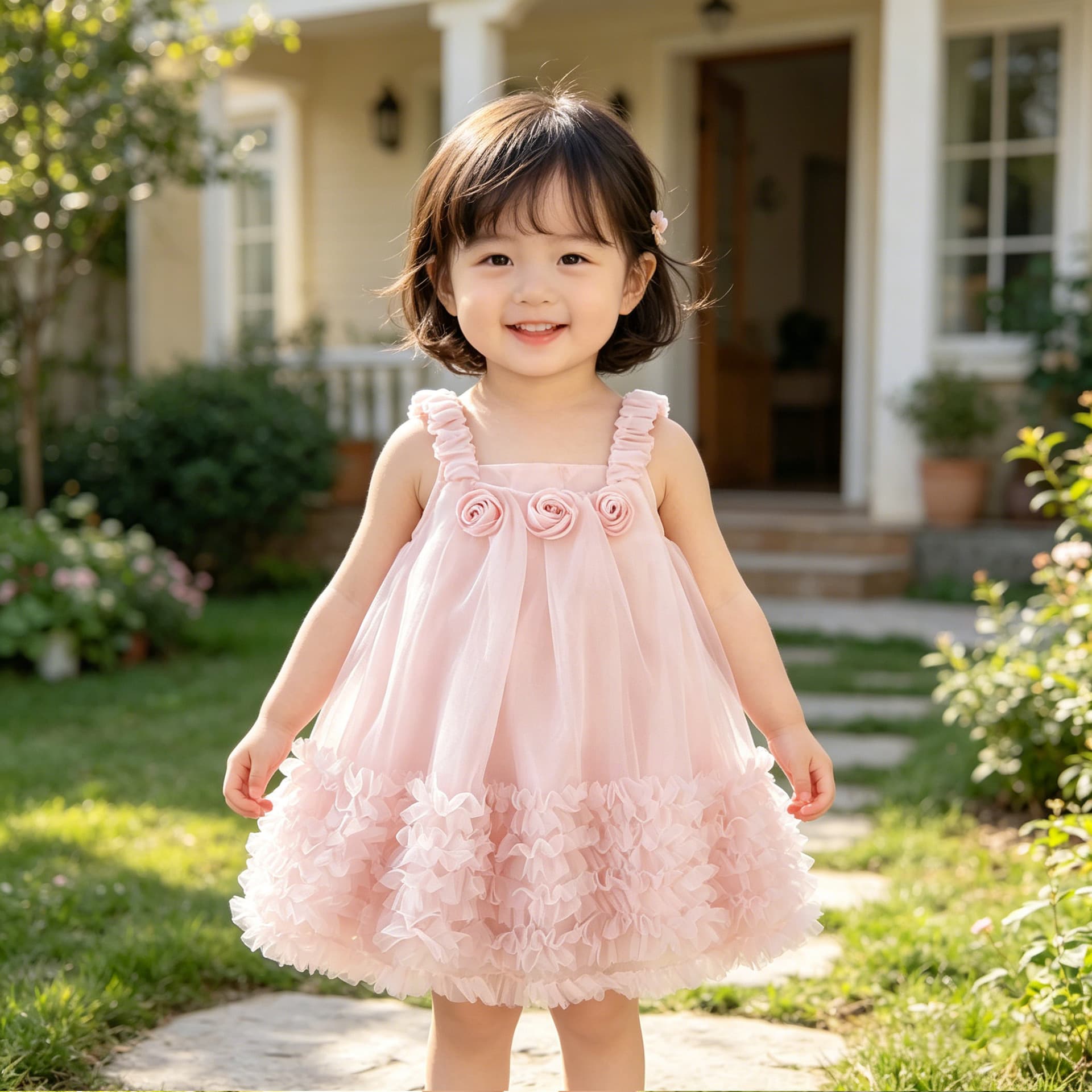 Tianyin Children's Clothing Summer New Girls' Dresses, Children's Suspender Vest Princess Dress, Little Fairy Tulle Skirt