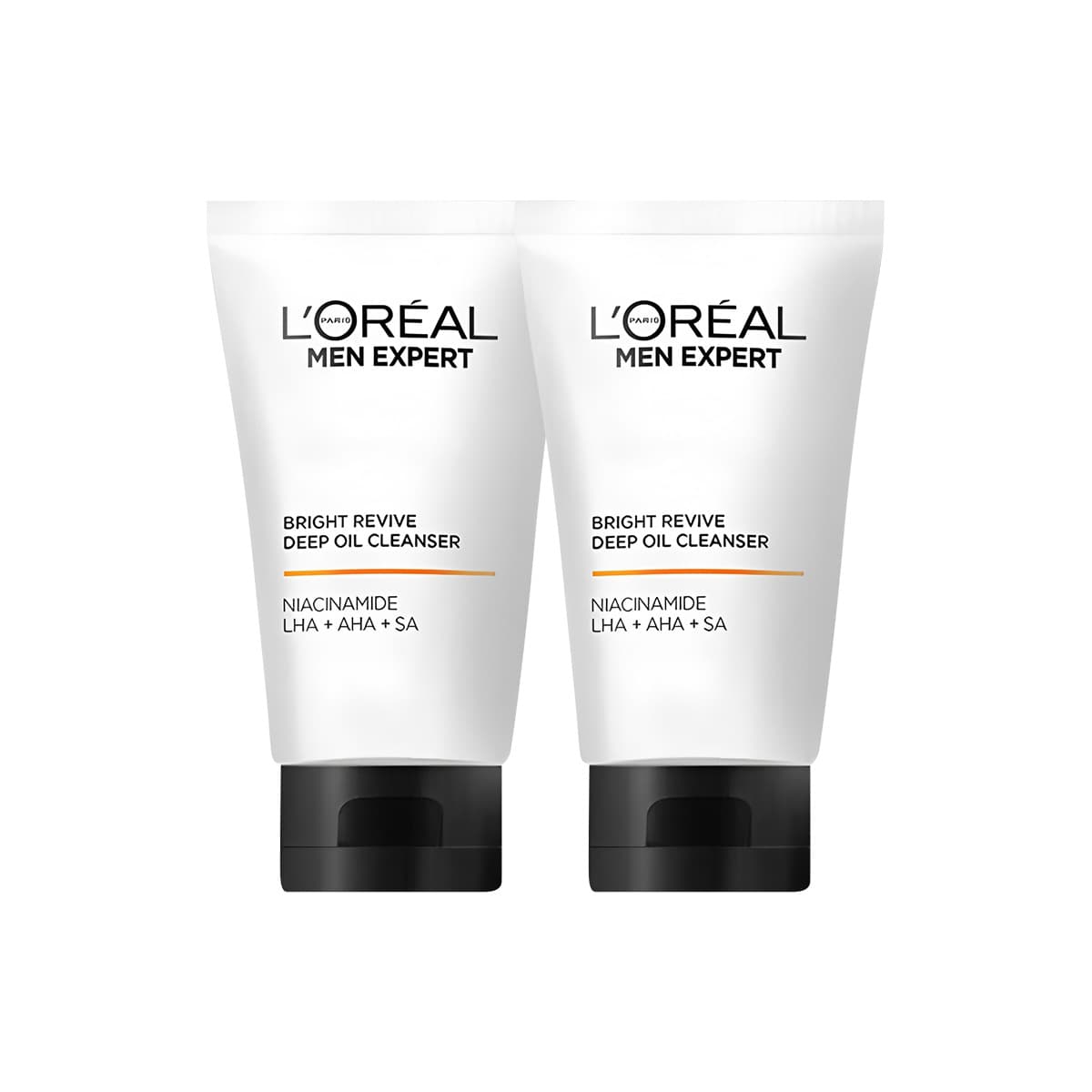 【2-Pack】L'Oreal Men Expert White Activ Deep Cleansing Face Wash 50ml*2