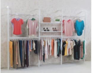 Wall-Mounted Clothing Rack for Clothing Store, Garment Display Stand, Column Combination Rack, Children's Clothing Rack, Wall Decoration Rack, Women's Wear