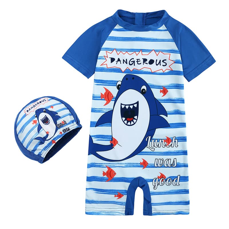New Summer Kids Swimwear Boys Girls Beach Hot Spring One-Piece Swimsuit Sport Swimming Children Swimwear