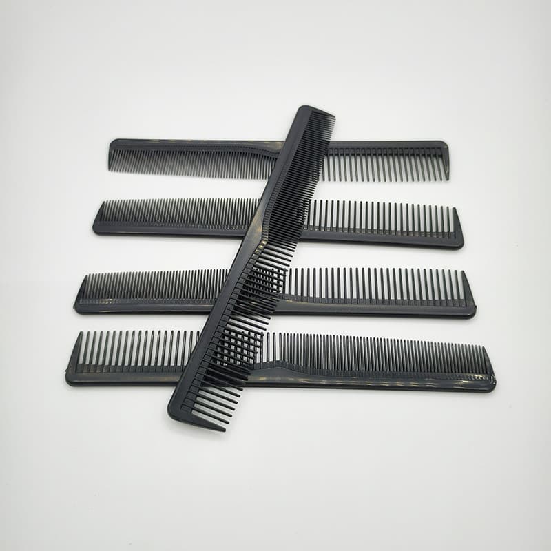 Plastic Hair Comb Black Hotel Daily Use Double-sided Portable Small Comb Heat Resistant Anti-static Fine Tooth Comb