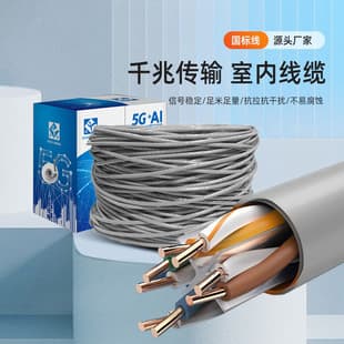 Gigabit Cat6 Network Cable CAT6 Communication Unshielded Network Cable UTP Security Surveillance Twisted Pair 305m Manufacturer