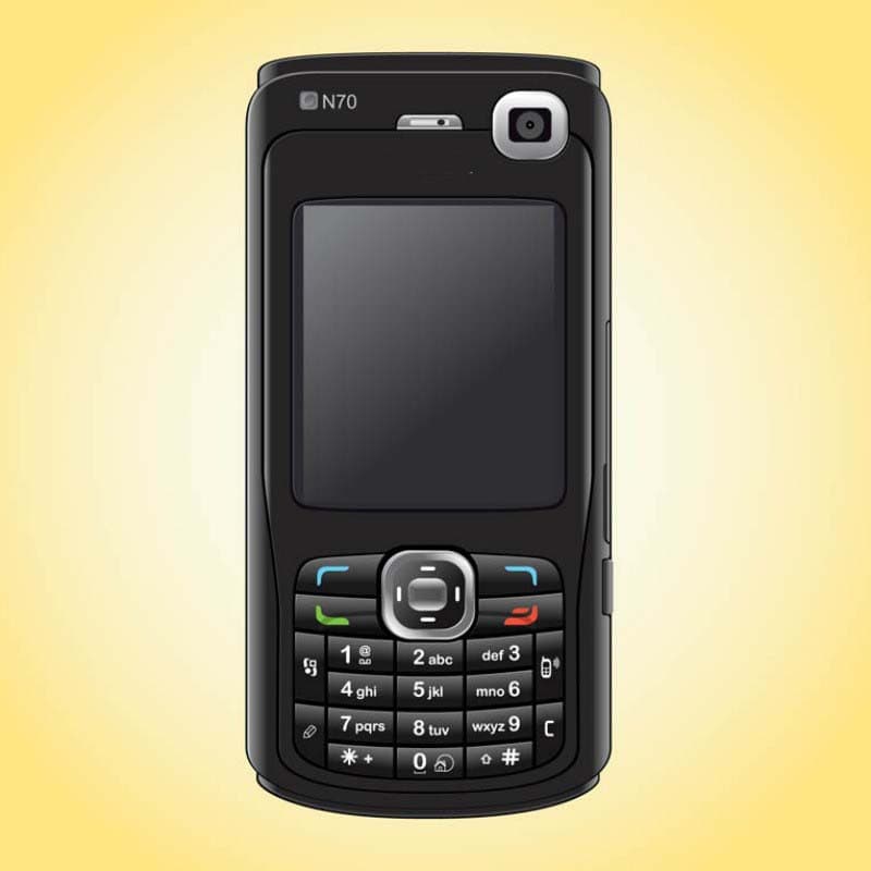 Cross-border Mobile Phone N70 GSM 3G Feature Phone Single SIM Bar Phone Elderly Keypad Export Phone