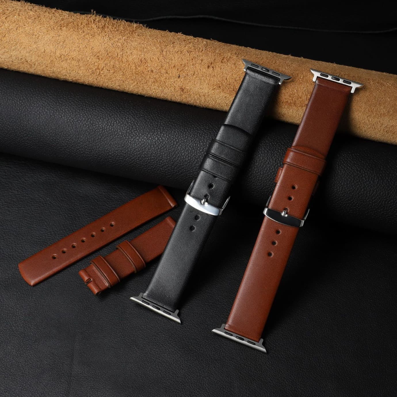For Apple Watch Belt iwatchS9/Ultra Apple Watch Band Genuine Leather applewatchS8 Strap