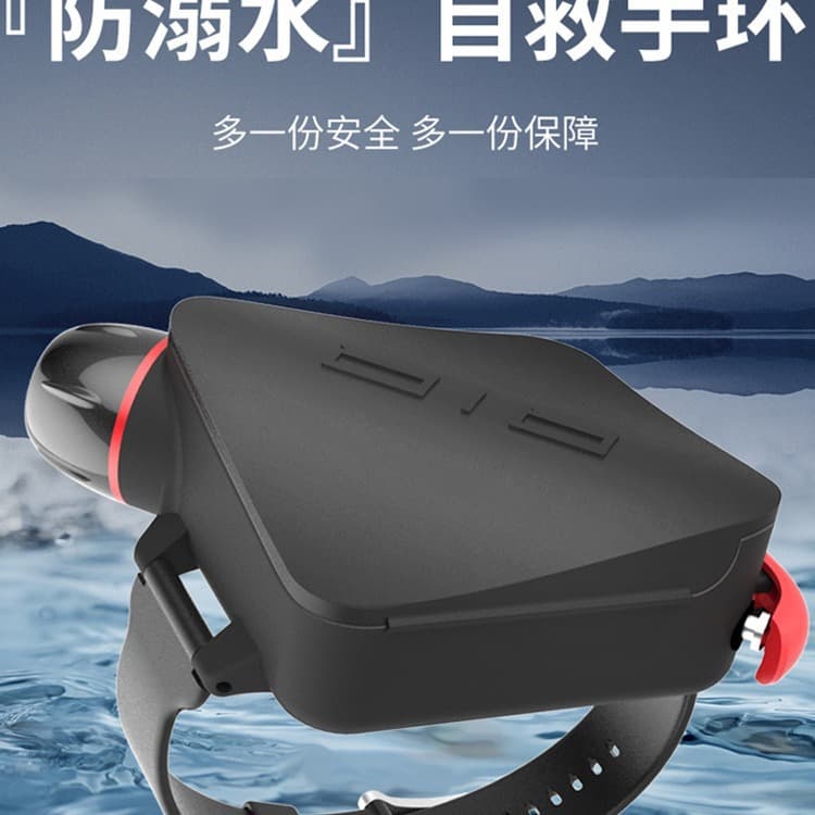 Anti-drowning life-saving bracelet, portable survival equipment, inflatable airbag, fishing, swimming, diving self-rescue bracelet