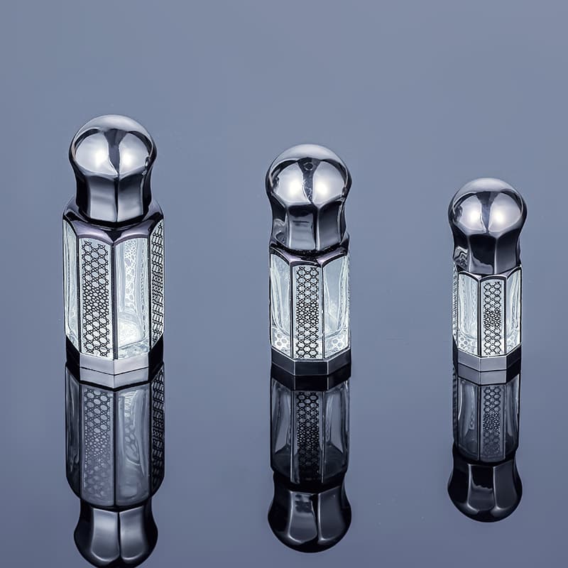 Crystal Octagonal Bottle 3ML 6ML 12ML Essential Oil Bottle Body Perfume Bottle Glass Octagonal Bottle Crystal Perfume Bottle