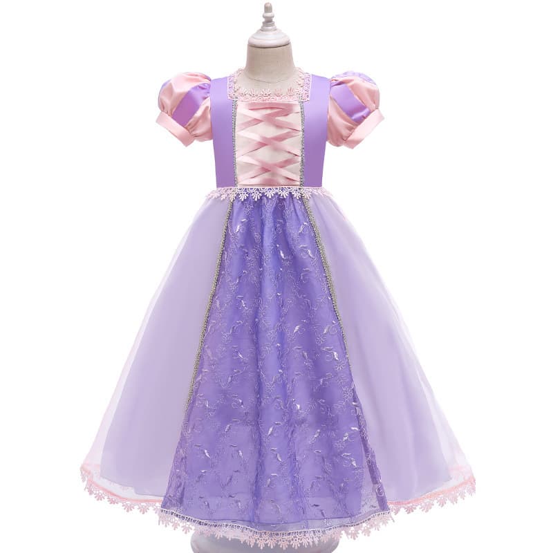 New European and American style cross-border source girls dresses Sofia the First Rapunzel princess dress