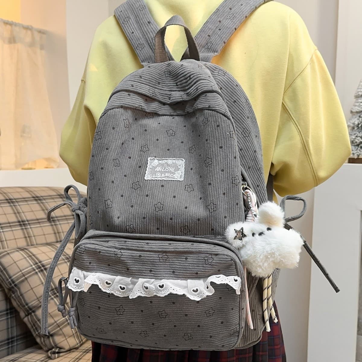 College Style Fresh Girl Travel Small Backpack Korean Style Schoolbag Ins Niche High Appearance Junior High School Student Backpack