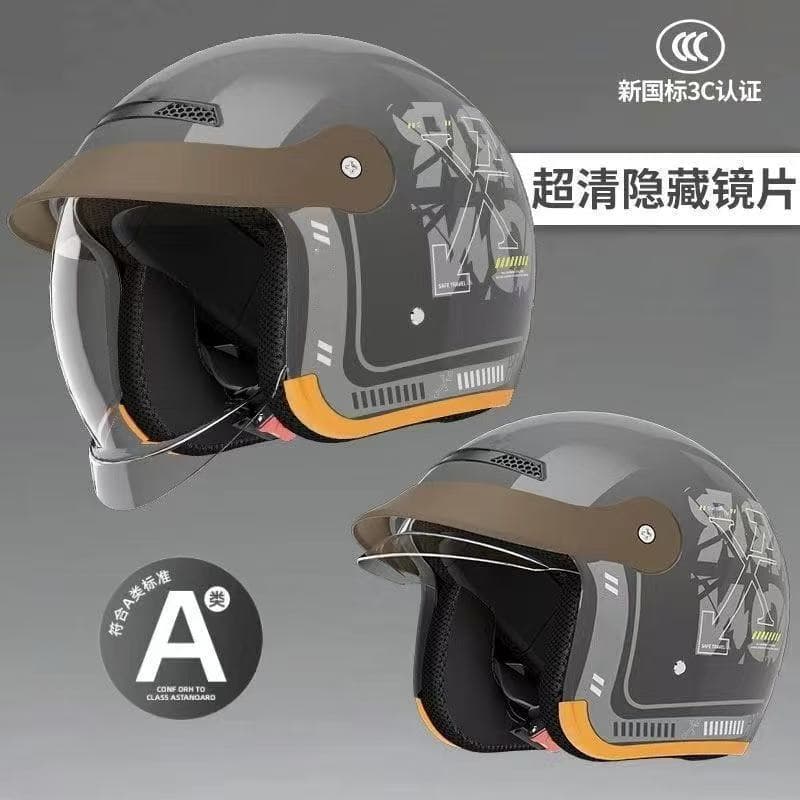 3C Certified New National Standard Electric Scooter Helmet Unisex All-Season Warm Windproof Safety Cap Winter Full Face Helmet