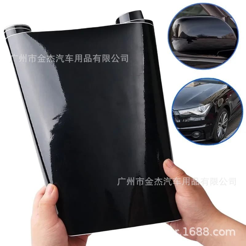 Black Matte Vehicle Decal Self-Adhesive Sticker Motorcycle Bicycle Car Skin Color Change Film Auto Wrap