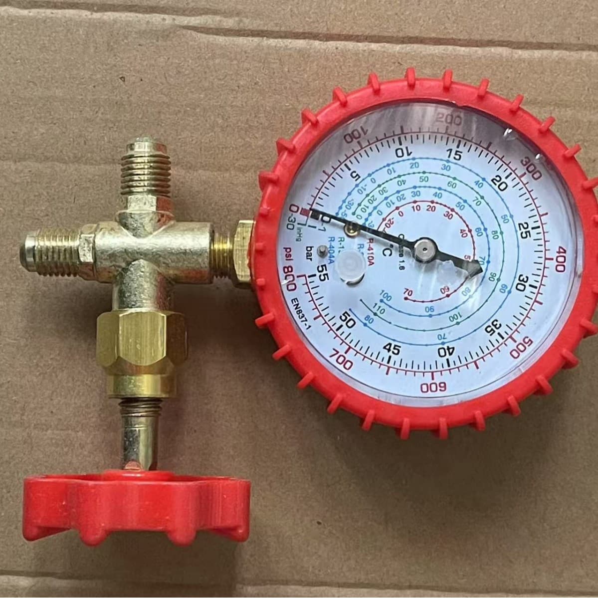 R22 Air Conditioning Refrigerant Gauge, Refrigerator Charging Pressure Gauge, Refrigeration Maintenance Tool