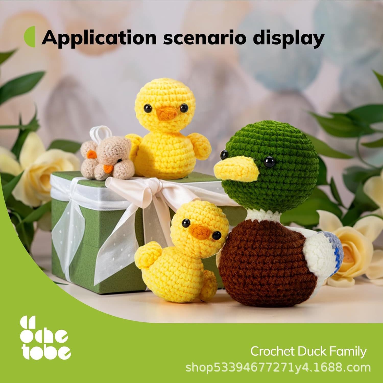 Spot crochet material package English tutorial DIY small toy animal ornaments gift animal crochet wholesale