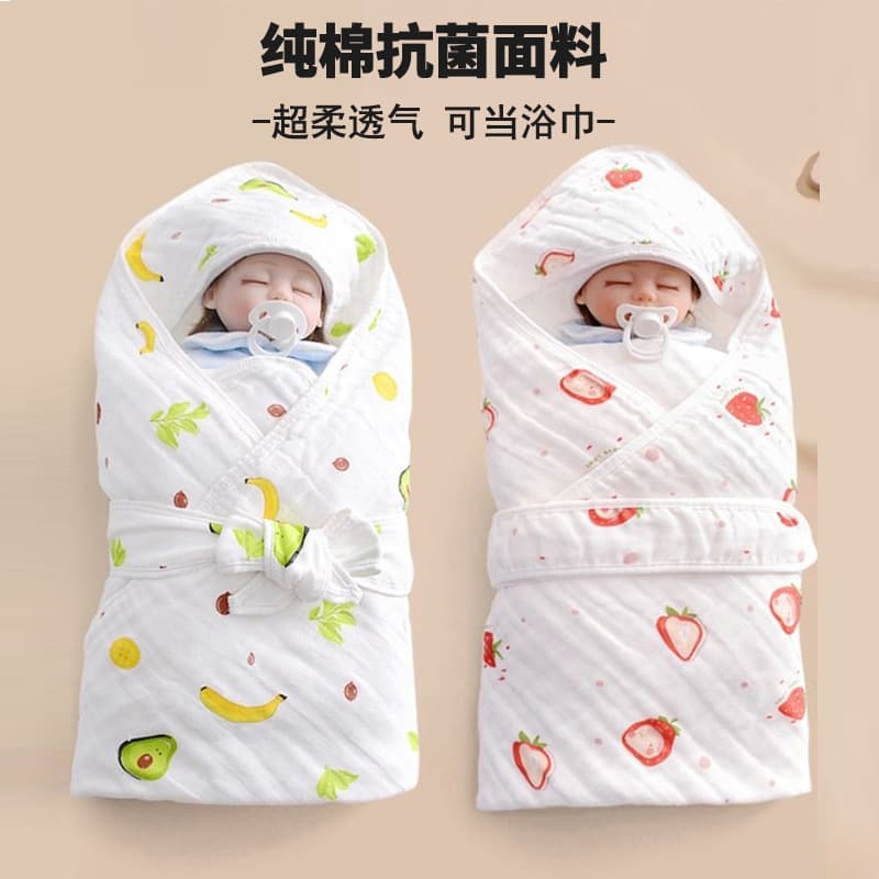 100% Cotton Class A Gauze Swaddle Blanket for Newborns, Anti-Startle Swaddle Blanket, Thin and Soft for Spring and Summer