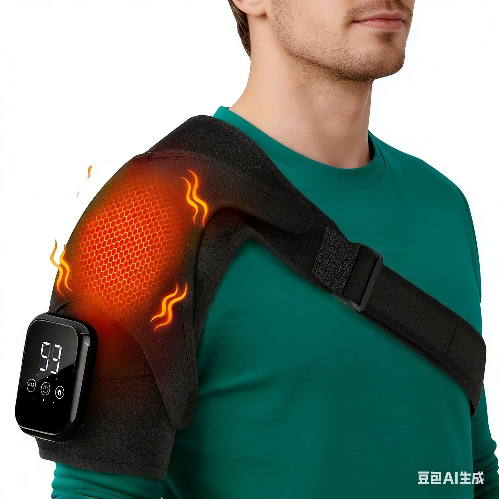 Graphene Electric Heating Shoulder Massager, Shoulder Pad for Periarthritis, Hot Compress for Shoulder and Neck, PSE Certified Heat Therapy