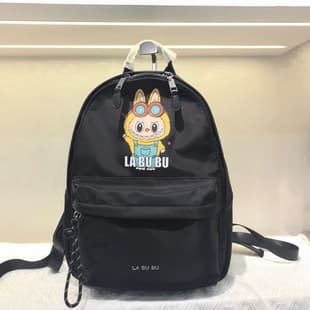 2025 New Style Backpack with LABUBU Print, Large Capacity Anime Backpack for College Students