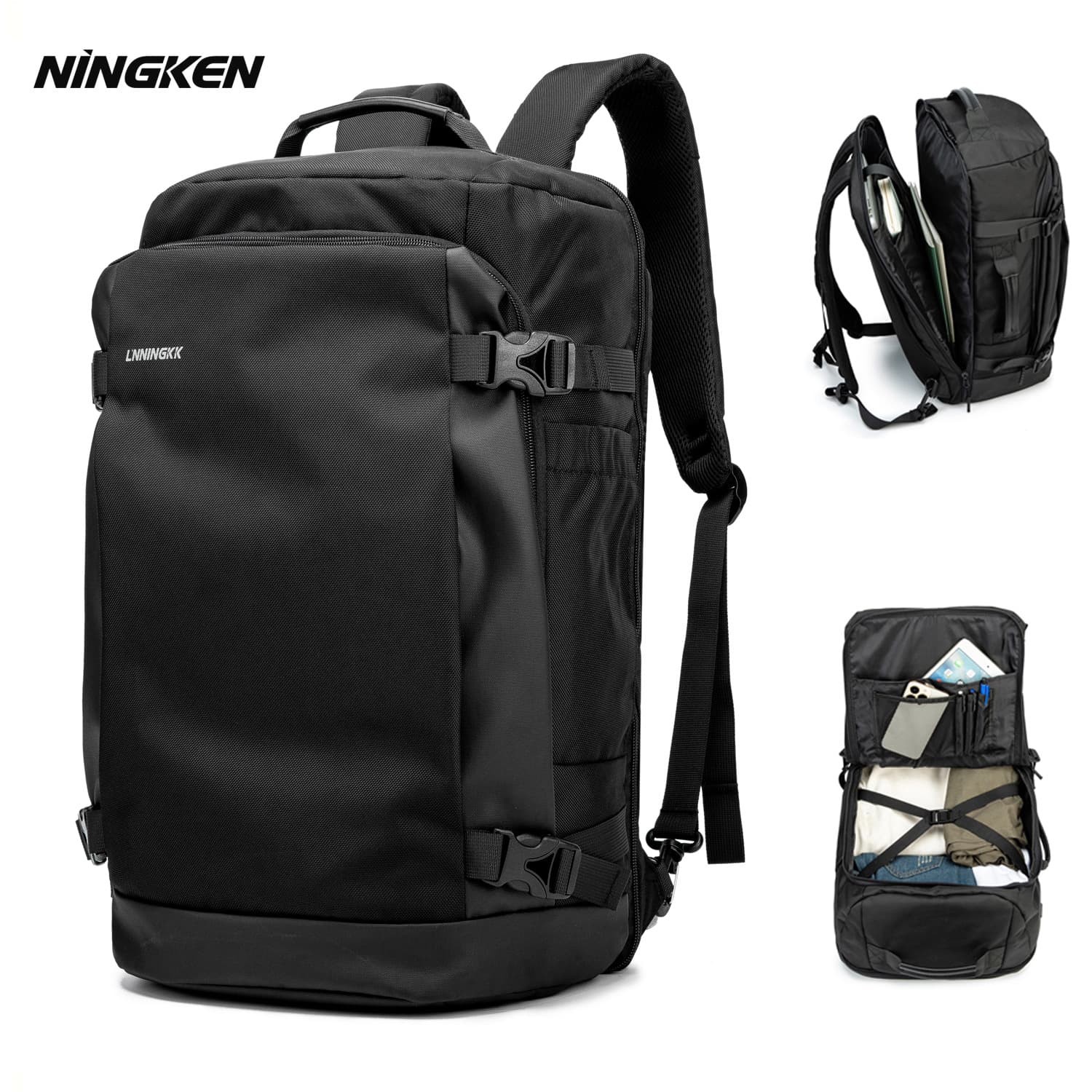 Ningken Cross-Border New Large Capacity Business Backpack for Men, Laptop Backpack, Business Trip Travel Bag, Handbag