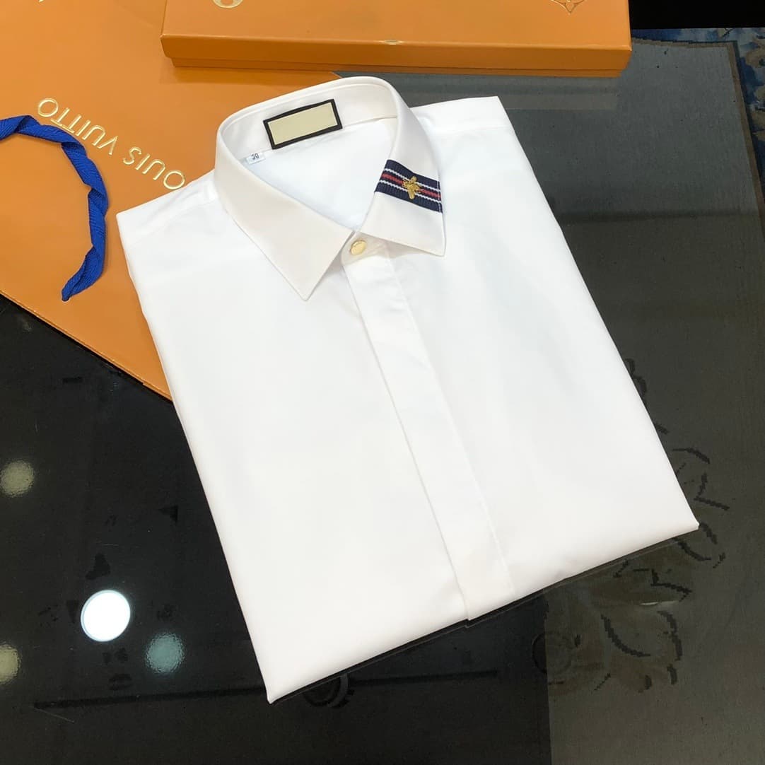 1.1 Correct version 2026 spring and summer new BLCG Gucci G family GUC embroidered long-sleeved TB shirt jacket for men and women