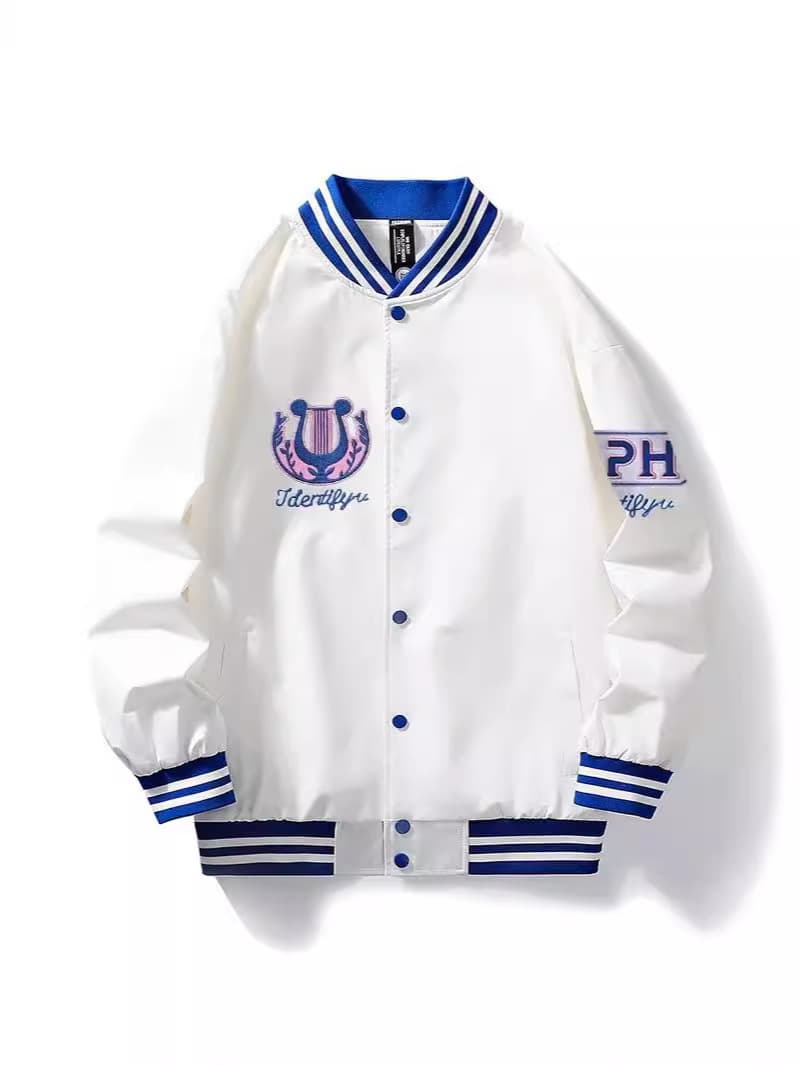 Nebuchadnezzar Cosplay Baseball Jacket Esports Skin Oph Team Sportswear Straight Leg Zipper Single Button Polyester Innerlining