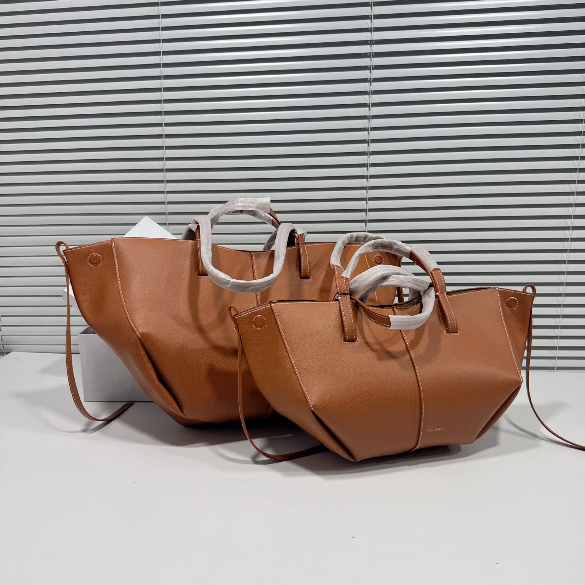 French niche Polene wings tote bag pleated underarm shopping bag fashion handbag shoulder commuter women's bag