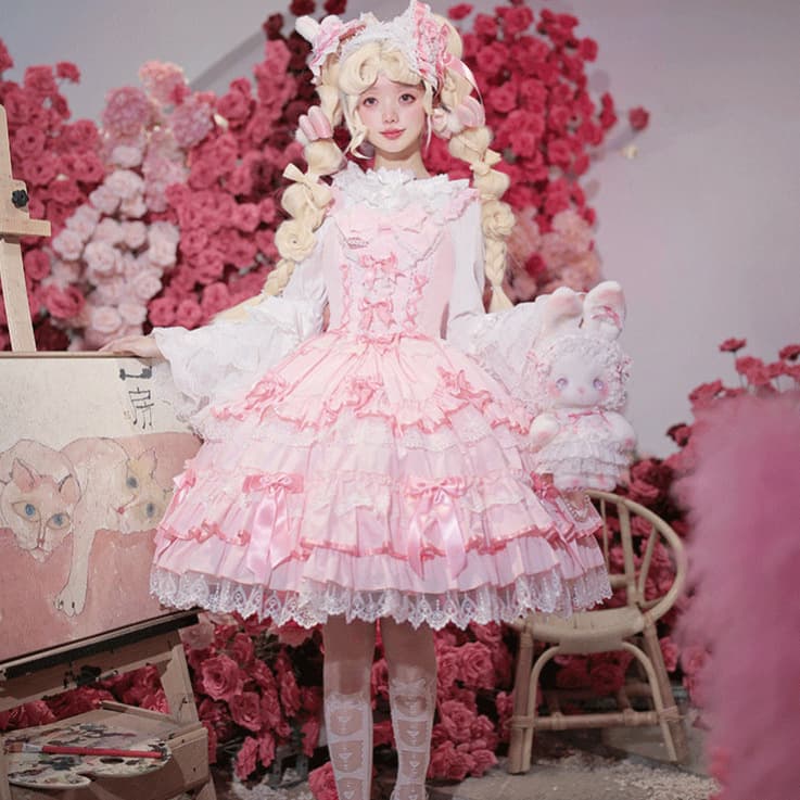 Zhijinyuan Lolita original "Love Notebook" sweet or salty vintage doll feel multi-color optional JSK