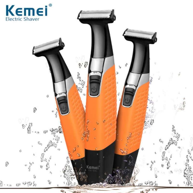 One piece drop shipping Kemei KM-1910 rechargeable shaver men's whole body washable reciprocating cross-border