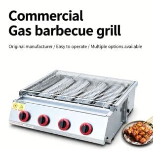 Commercial Gas Grill with Bottom-Fire Heating