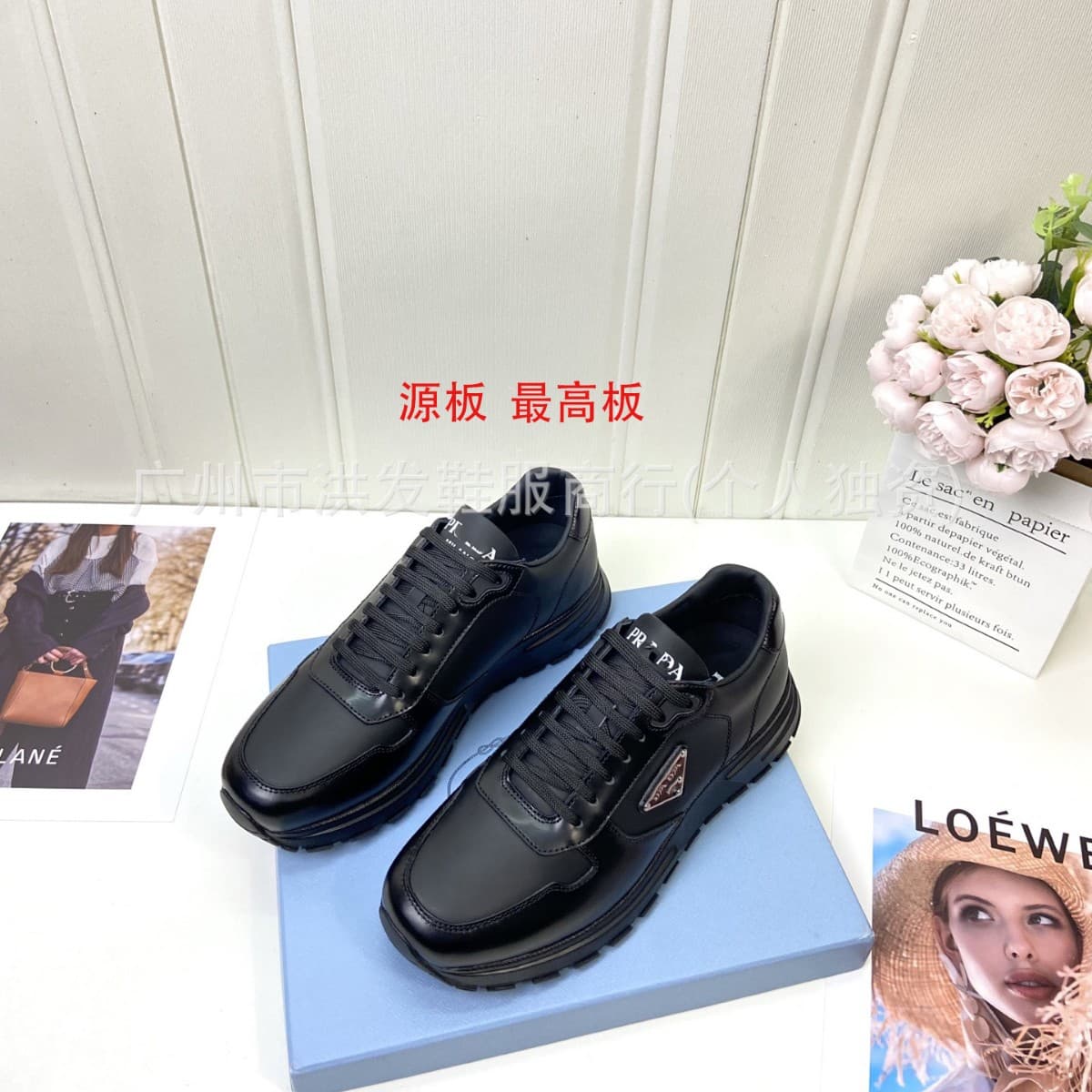 Pradp Thick Sole Casual Shoes for Men and Women, Sawtooth Sole Fashion Casual Shoes, Men's Genuine Leather Breathable Triangle Logo