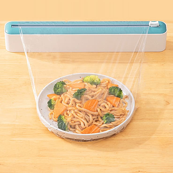 ✅ Kitchen Cling Film Cutter Magnetic Adjustable Home Baking Paper Tin Foil Cutter Storage Box